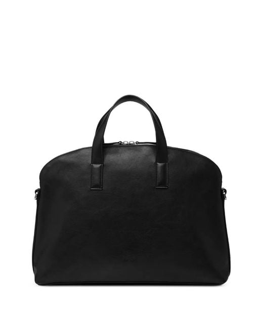 Marsèll Black Leather Tote Bag for men