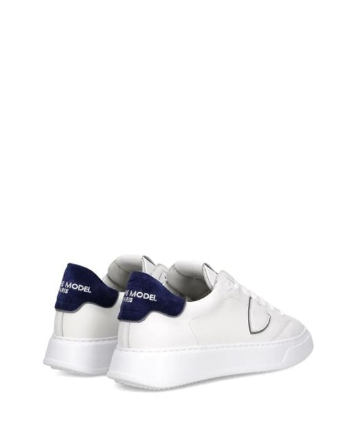 Philippe Model White Temple Low Sneakers for men