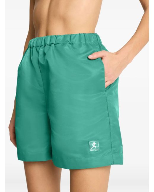 Sporty & Rich ロゴ ランニングショーツ Green