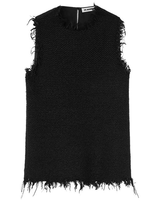 Jil Sander Black Panelled Vest