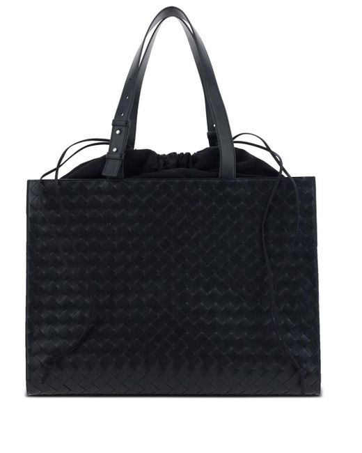 Bottega Veneta Black Cargo Leather Tote Bag for men