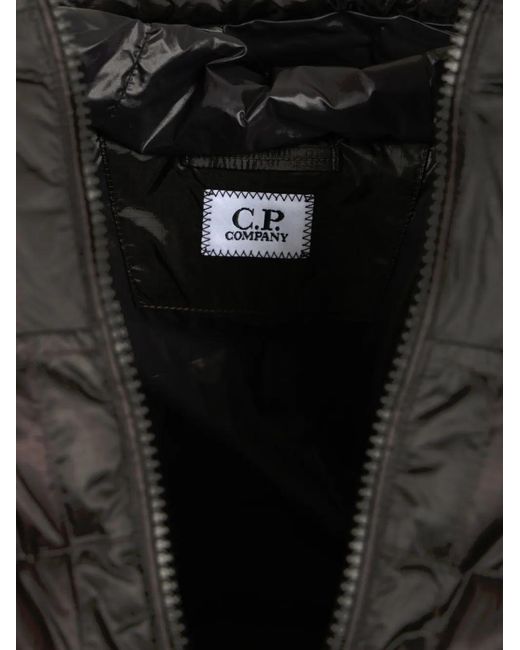 C P Company Black D.D. Shell Hooded Jacket for men