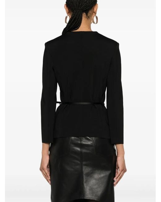 Chaqueta Voyou Con Cinturón Givenchy de color Black