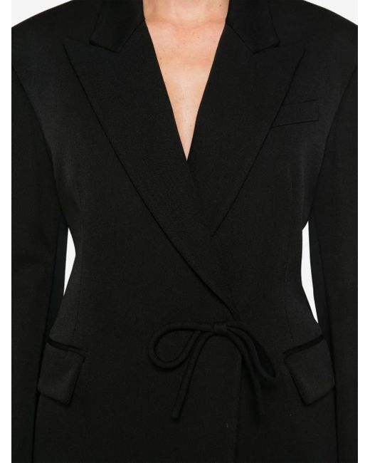 Valentino Garavani Black Bow-Embellished Blazer
