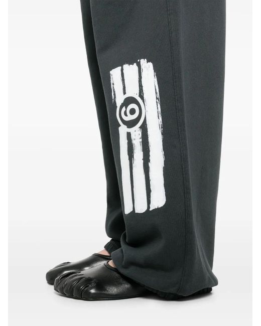 MM6 by Maison Martin Margiela ナンバーモチーフ トラックパンツ Gray