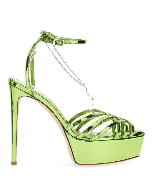 Nicolo' Beretta Green 130Mm Heidi Sandals