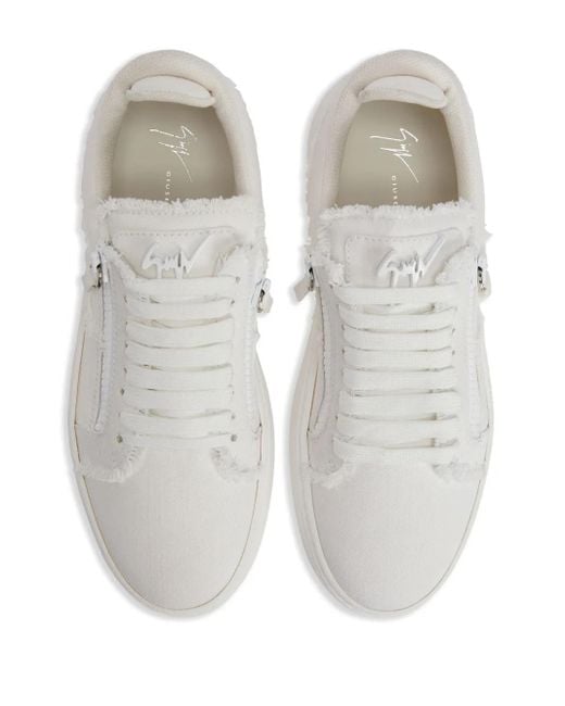 メンズ Giuseppe Zanotti Gz94 フレイドエッジ スニーカー White
