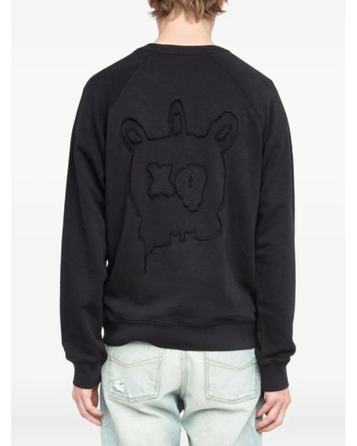 Zadig & Voltaire Blue Uppy Mo Skull Xo Sweatshirt for men