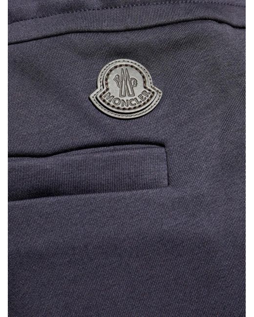 Moncler Black Logo-Patch Track Pants for men
