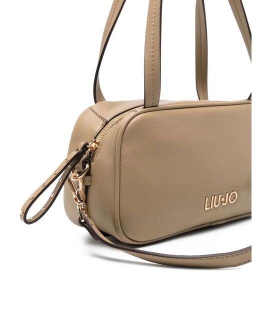 Liu Jo Natural Logo-Detail Shoulder Bag