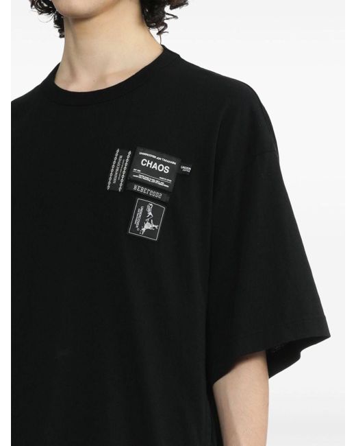 T-shirt con logo di Undercover in Black da Uomo