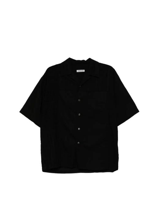 Undercover Hemd Im Patchwork-Look in Black für Herren
