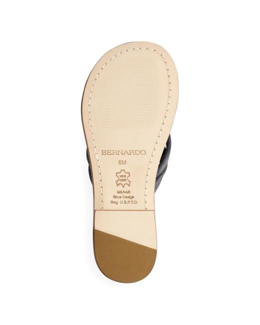 Bernardo White Miami Leather Sandals