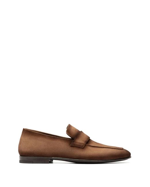 Officine Creative Brown Airto Rubber 001 Suede Loafers for men