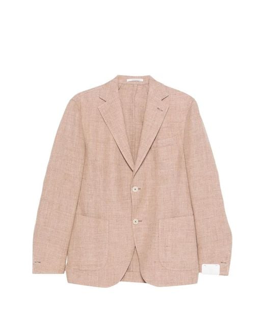 Eleventy Natural Single-Breasted Blazer for men