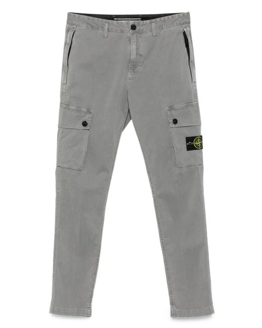 Stone Island メンズ グレー パッチポケット カーゴパンツ 【公式通販】