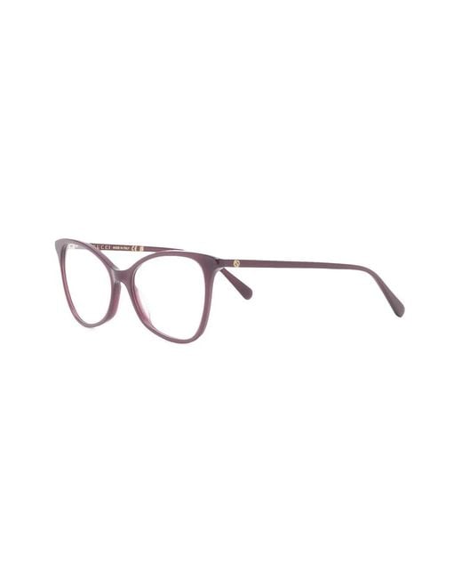 Gucci Brown Cat-Eye Frame Optical Glasses
