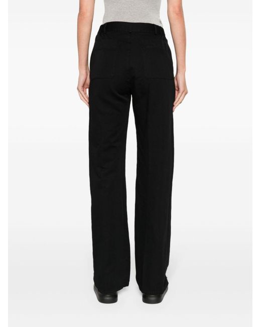 Private 0204 Black Mid-rise Straight-leg Trousers