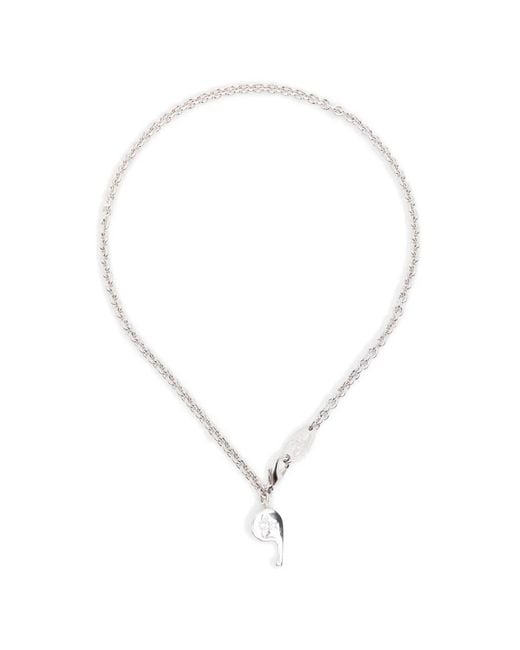 Vivienne Westwood White Whistle-Pendant Necklace