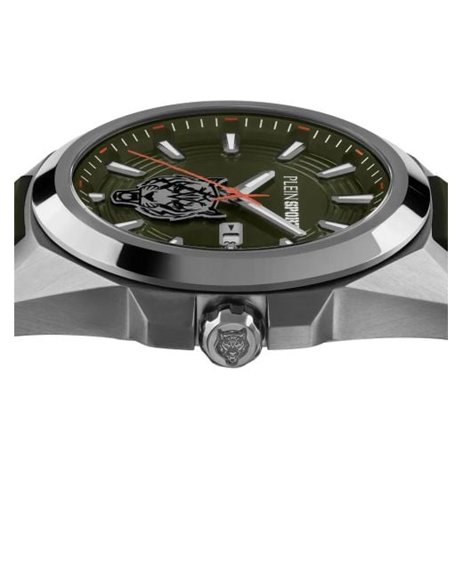 Philipp Plein Black Tigermaster 47Mm for men
