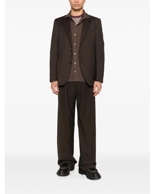 Lardini Black Button-Fastening Blazer for men