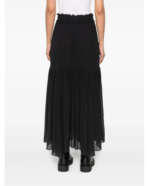 Isabel Marant ラッフル マキシスカート Black