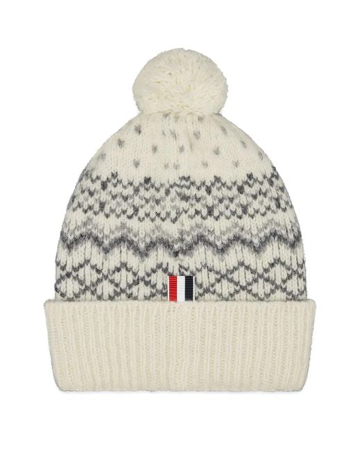 Gorro De Tweed Thom Browne de color Natural
