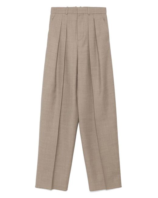 Saint Laurent Wollen Broek in het Gray