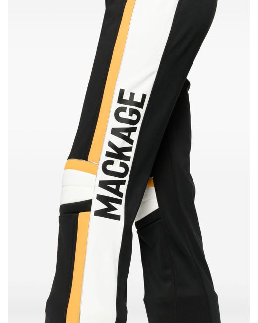 Mackage Black Gia Logo-print Ski Trousers