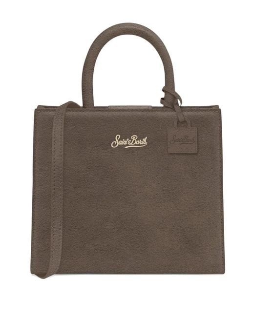 Mc2 Saint Barth Brown Suede Tote Bag
