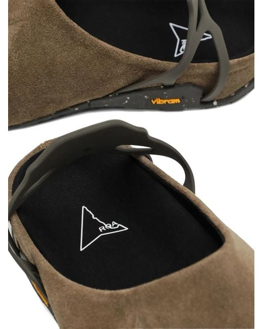 Roa Brown Fedaia Suede Mules for men