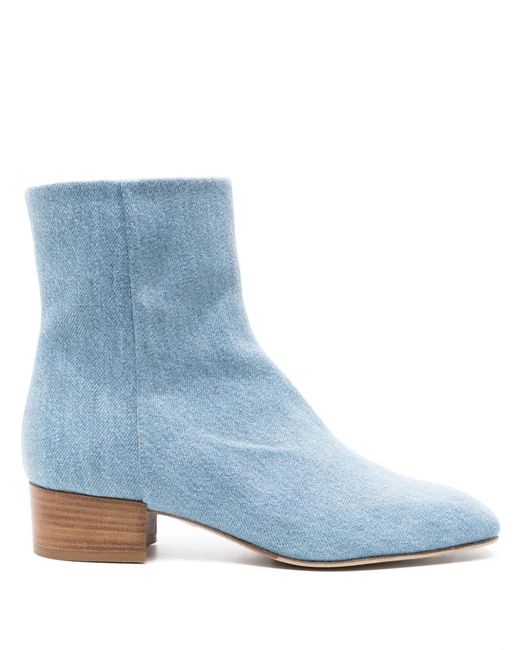 Scarosso Blue Ambra 35Mm Denim Ankle Boots