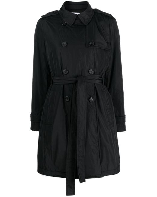 RED Valentino Black Double-breasted Trench Coat