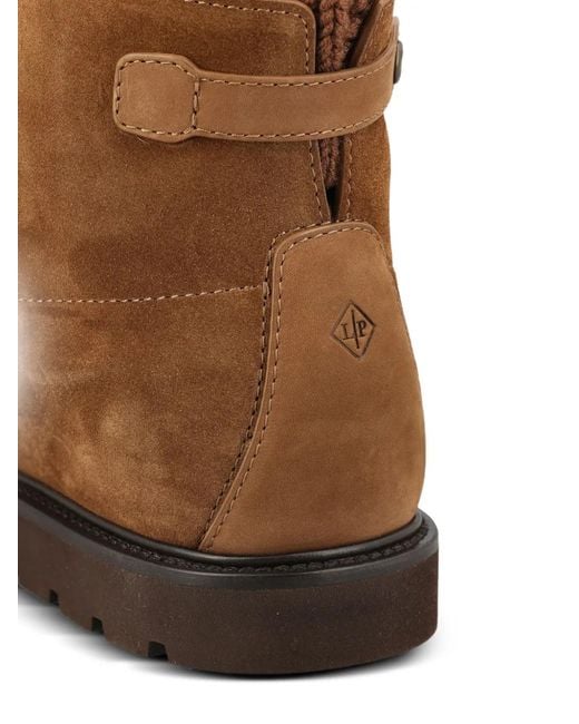 Loro Piana Brown Verbier Walk Suede Ankle Boots for men