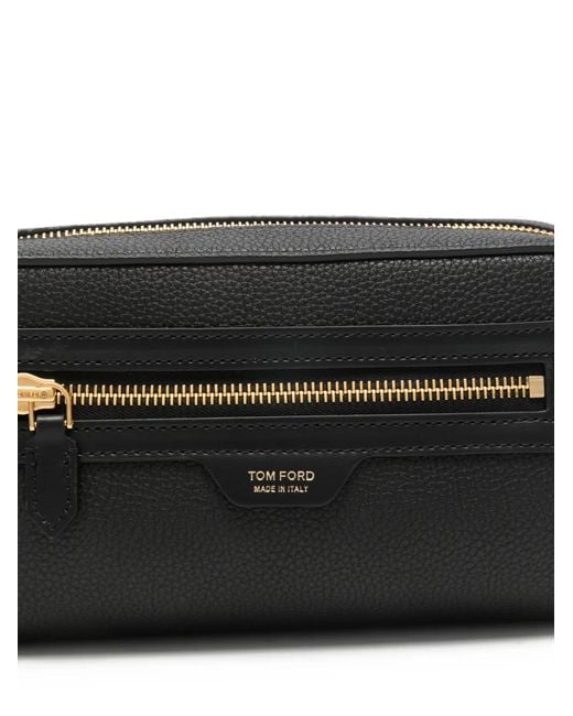 Bolso de mano con cremallera Tom Ford de hombre de color Black