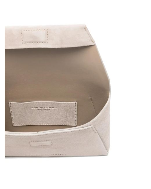 Brunello Cucinelli Natural Chain-Strap Mini Bag