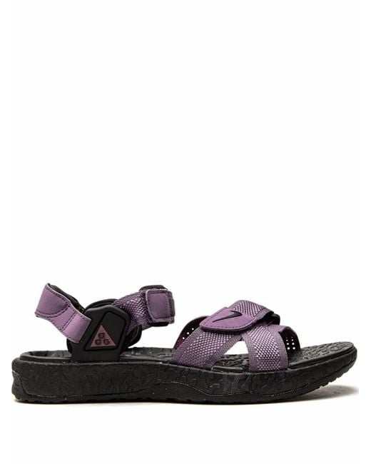 Nike Black Acg Air Deschutz+ "Amethyst Smoke" Sandals for men