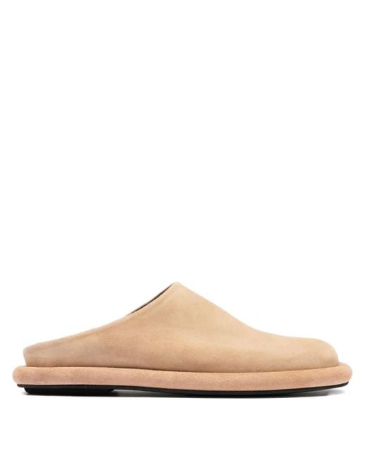 Officine Creative White Suede Mules