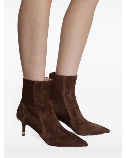 Furla Brown Aria Suede Ankle Boots