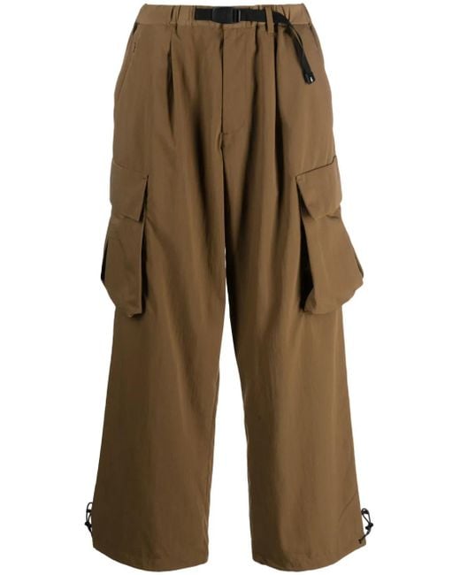 Gramicci Brown Nylon Cargo Trousers for men