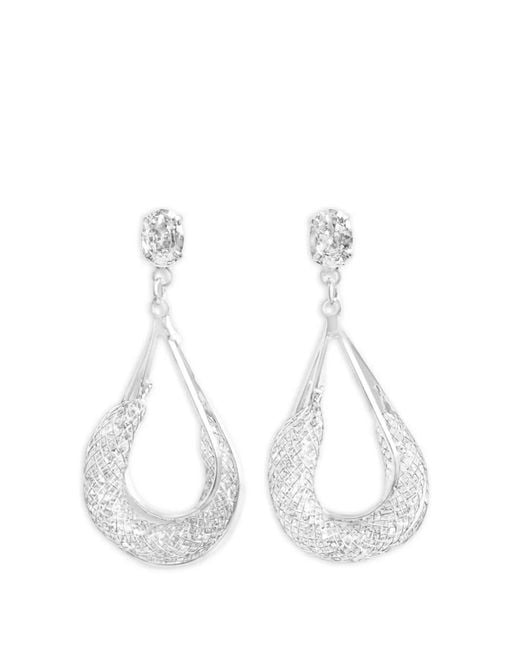 Hzmer Jewelry White Boucles D'Oreilles Nostalgic Shine