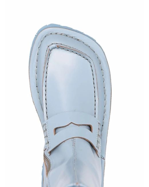 CAMPERLAB Blue Eki Mid-Calf Leather Boots