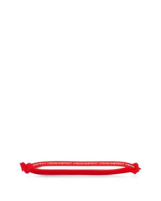 District Vision Red Sport Strap Logo-Print Eyewear Strap