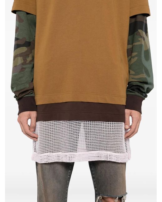 メンズ Givenchy レイヤード Tシャツ Brown