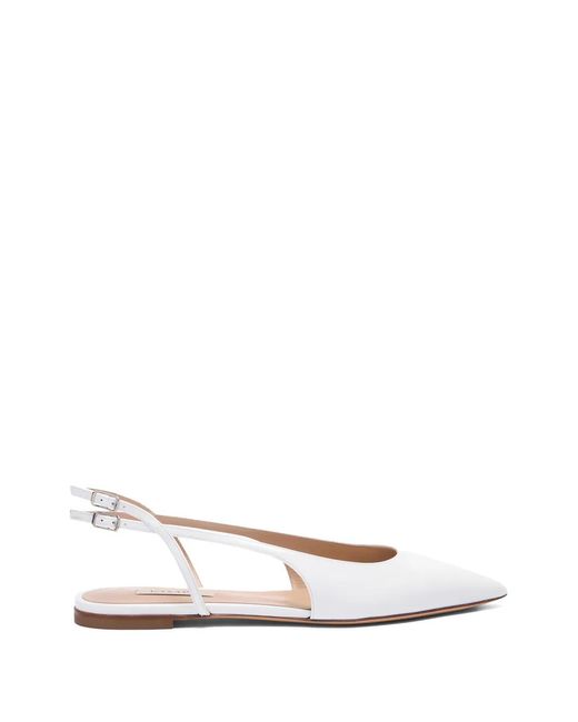 Casadei White Flache Dancer Pumps