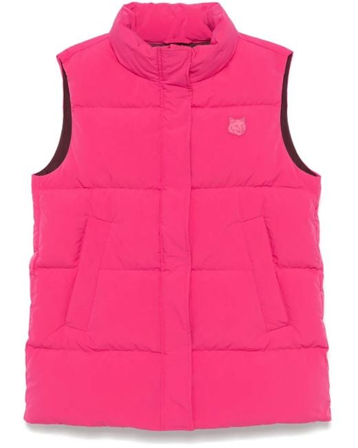 Maison Kitsuné Pink Puffer Gilet