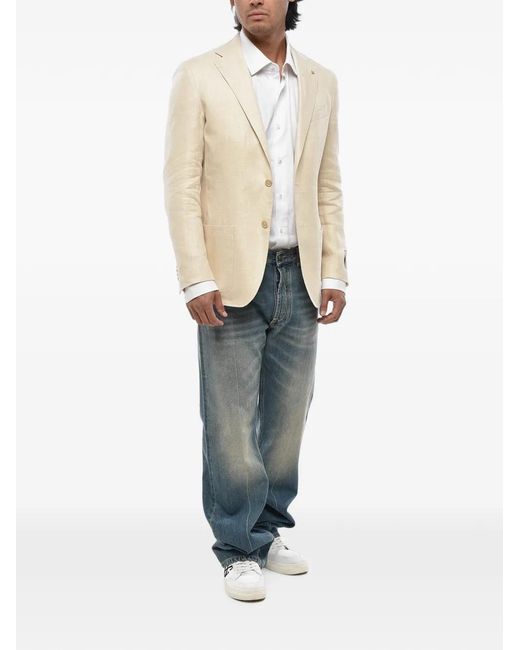Corneliani Natural Veste À Simple Boutonnage for men