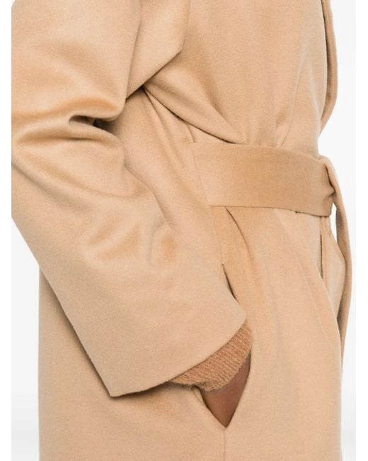 Dondup Natural Belted Lapels Coat