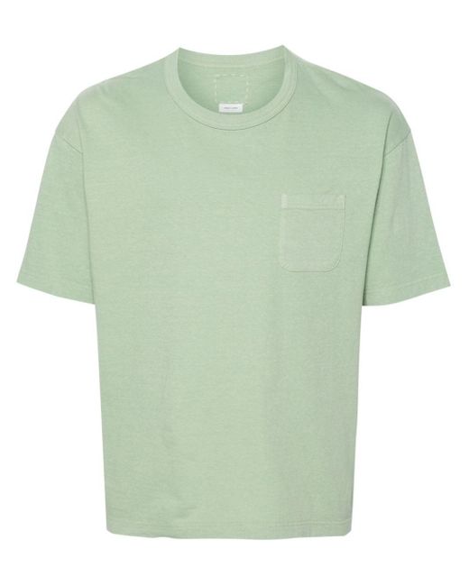 Visvim Green Crew-neck Cotton T-shirt for men