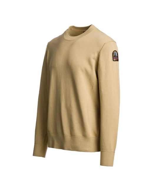 Parajumpers Natural Basic Braw Logo-Patch Sweater for men